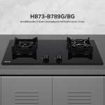 EVE เตาแก๊ส 2 หัว แบบฝัง ฐานกระจก