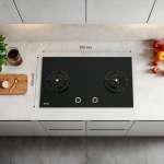 EVE เตาแก๊สฝังกระจก 2 หัว