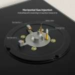 EVE เตาแก๊สฝังกระจก 2 หัว