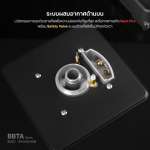 EVE เตาแก๊ส 3 หัว แบบฝัง ฐานกระจกนิรภัย