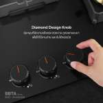 EVE เตาแก๊ส 3 หัว แบบฝัง ฐานกระจกนิรภัย