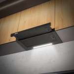 EVE เตาเซรามิค เตาไฟฟ้าเซรามิค 2 หัว แบบฝัง + เครื่องดูดควันแบบฝังรางเลื่อน