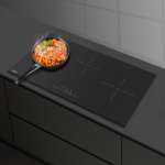 EVE เตาไฟฟ้า 3 หัว เตาแม่เหล็กไฟฟ้าผสมเตาเซรามิค + เครื่องดูดควันแบบฝัง