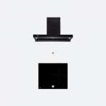 EVE เตาฝังอินดักชั่น 3 หัว + เครื่องดูดควันติดผนัง 0