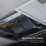 EVE เตาแก๊สสแตนเลสแบบฝัง 2 หัว + เครื่องดูดควันติดผนัง