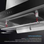 EVE เตาแม่เหล็กไฟฟ้า 2 หัว แบบฝัง + เครื่องดูดควันติดผนัง แบบกระโจม