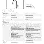 EVE ก๊อกน้ำอ่างล้างจาน ก๊อกน้ำผสม ร้อน-เย็น สีดำ MODI BLACK EP