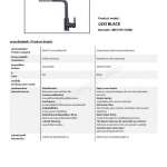 EVE ก๊อกน้ำอ่างล้างจาน ก๊อกซิงค์ล้างจาน ก๊อกน้ำสีดำ LEXI BLACK