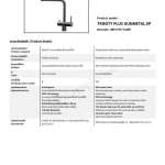 EVE ก๊อกน้ำอ่างล้างจาน ก๊อกน้ำ 3 ทาง ก๊อกน้ำผสมน้ำดื่ม TRINITY PLUS GUNMETAL EP