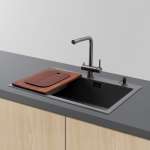 EVE ก๊อกน้ำอ่างล้างจาน ก๊อกน้ำ 3 ทาง ก๊อกน้ำผสมน้ำดื่ม TRINITY PLUS GUNMETAL EP