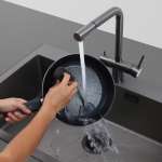 EVE ก๊อกน้ำอ่างล้างจาน ก๊อกน้ำ 3 ทาง ก๊อกน้ำผสมน้ำดื่ม TRINITY PLUS GUNMETAL EP