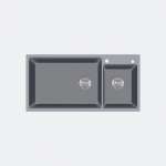 EVE ซิงค์แกรนิต ซิงค์ล้างจานสีเทา 0