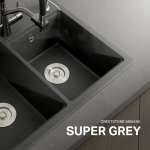 EVE ซิงค์แกรนิต ซิงค์ล้างจานสีเทา