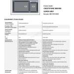 EVE ซิงค์แกรนิต ซิงค์ล้างจานสีเทา