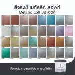 คลิกเลย สีจระเข้ เมทัลลิค ลอฟท์ สีตกแต่งสร้างลายลอฟท์ประกายเมทัลลิค ขนาด 4 ลิตร