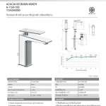 A-1124-100 ก๊อกผสมอ่างล้างหน้า รุ่น Acacia SupaSleek