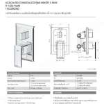 A-1322-400B ก๊อกผสมยืนอาบ / ลงอ่าง แบบฝังผนัง รุ่น Acacia SupaSleek