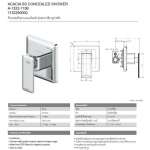 A-1322-113B ก๊อกผสมยืนอาบแบบฝังผนัง รุ่น Acacia SupaSleek