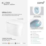 คลิกเลย COTTO สุขภัณฑ์อัจฉริยะ Hydro KEEN 3.8 ลิตร (Flat White) รุ่น KLIRR Smart Ultra 0