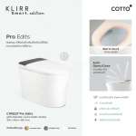 คลิกเลย COTTO สุขภัณฑ์อัจฉริยะ Hydro KEEN 3.8 ลิตร (Gambit Grey) รุ่น KLIRR Smart Pro 0