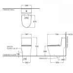 คลิกเลย COTTO สุขภัณฑ์ชิ้นเดียว รุ่น VANIQ ใช้น้ำ 3/4.8 ลิตร ระบบชำระล้าง Rimless Siphon Jet