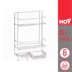 HWHOY-H109A ชั้นวางอเนกประสงค์ 3 ชั้น มีตะขอ แบบติดผนัง
