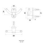 FBVHK-A102AS ขอแขวนผ้า รุ่น KANDA