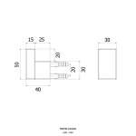 FBVHB-O102AS ขอแขวนผ้า รุ่น BOX