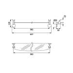 HM106-M106 ชั้นกระจกวางของ รุ่น MOD