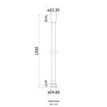 FJHOP-00010Z สายอ่อน PVC พลาสติกสีขาว ยาว 1.5 เมตร พร้อมนัทล็อค