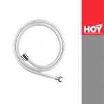 FJHOP-00009Z สายอ่อน PVC พลาสติกสีขาว ยาว 1.2 เมตร พร้อมนัทล็อค 0
