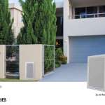DOS EXTRA Series ถังขยะฝังกำแพงสำเร็จรูป ขนาด 60 ลิตร สี Mountain Gray มือจับขวา