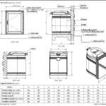 DOS EXTRA Series ถังขยะฝังกำแพงสำเร็จรูป ขนาด 60 ลิตร สี Mountain Gray มือจับซ้าย
