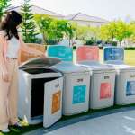 DOS GAGABIN ถังขยะคัดแยกประเภท ขนาด 120 ลิตร สี Slik Gray