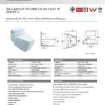 2030-WT-0 สุขภัณฑ์แบบชิ้นเดียว รุ่น IDS Clear ใช้น้ำ 6 ลิตร 
