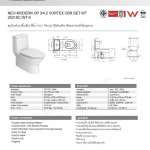 2531SC-WT-0 สุขภัณฑ์แบบชิ้นเดียว รุ่น Neo Modern ใช้น้ำ 3/4.2 ลิตร