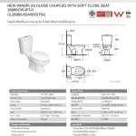 2698SCW-WT-0 สุขภัณฑ์แบบสองชิ้น รุ่น New Winplus ใช้น้ำ 4.5 ลิตร