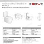2307SC-WT-0 สุขภัณฑ์แบบสองชิ้น รุ่น Acacia Evolution ใช้น้ำ 2.6/4 ลิตร