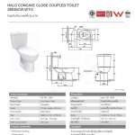 2893SCW-WT-0 สุขภัณฑ์แบบสองชิ้น รุ่น Halo ใช้น้ำ 3/4.5 ลิตร 