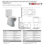 2793SCW-WT-0 สุขภัณฑ์แบบสองชิ้น รุ่น New Sibia ใช้น้ำ 3/4.5 ลิตร