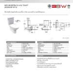 2632SCNF-WT-0 สุขภัณฑ์แบบสองชิ้น รุ่น Neo Modern ใช้น้ำ 4.5 ลิตร พร้อมเทปกาวจับยึดฐานโถสุขภัณฑ์