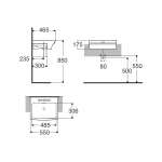WP-F316-WT อ่างล้างหน้าแบบครึ่งเคาน์เตอร์ รุ่น Nobile 