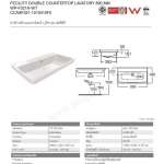 WP-F521H-WT อ่างล้างหน้าแบบเคาน์เตอร์ (ชนิด 1 รูก๊อก) รุ่น Fecility