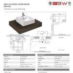 0544-WT อ่างล้างหน้าแบบวางบนเคาน์เตอร์ รุ่น Mizu