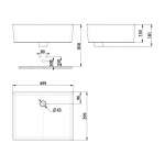 WP-F611-WT อ่างล้างหน้าแบบวางบนเคาน์เตอร์ รุ่น Thin Touch Square