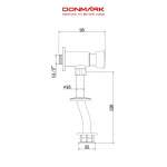 DO-11B ฟลัชวาล์วโถปัสสาวะชายแบบกด (ท่อโค้ง)
