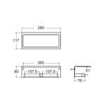 K-1499-90-N ที่ใส่กระดาษชำระแบบคู่ พร้อมชั้นวาง รุ่น Concept Square