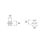 K-2501-41-N ขอแขวนผ้า รุ่น Concept Square