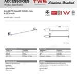 K-2501-46-N ราวแขวนผ้า 60 ซม. รุ่น Concept Square