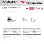 K-2801-41-N ขอแขวนผ้า รุ่น Concept Round